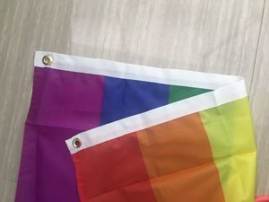 LGBT GAY Pride Flags 3 'x 5' ธงสายรุ้งโพลีเอสเตอร์จากโรงงานโปรโมชั่นจำนวนมากจัดส่งในวันเดียวกัน - Product Image 4
