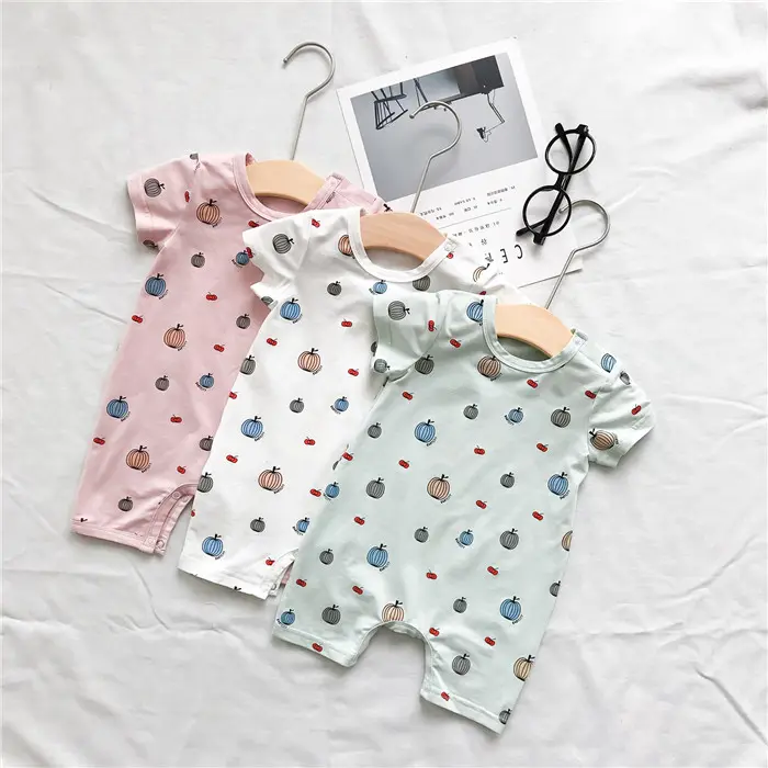 Proveedores de productos para bebés de China, Pelele de bebé con estampado personalizado de algodón 100%, ropa para niños pequeños