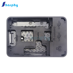 Raspberry Pi3 Modelo B + ABS Funda Negro Transparente Blanco Caja de plástico Cubierta Shell Compatible Raspberry Pi 3 Modelo B + Plus ICs