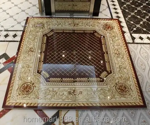Azulejo de alfombra de porcelana de cristal para sala de estar, para Oriente Medio