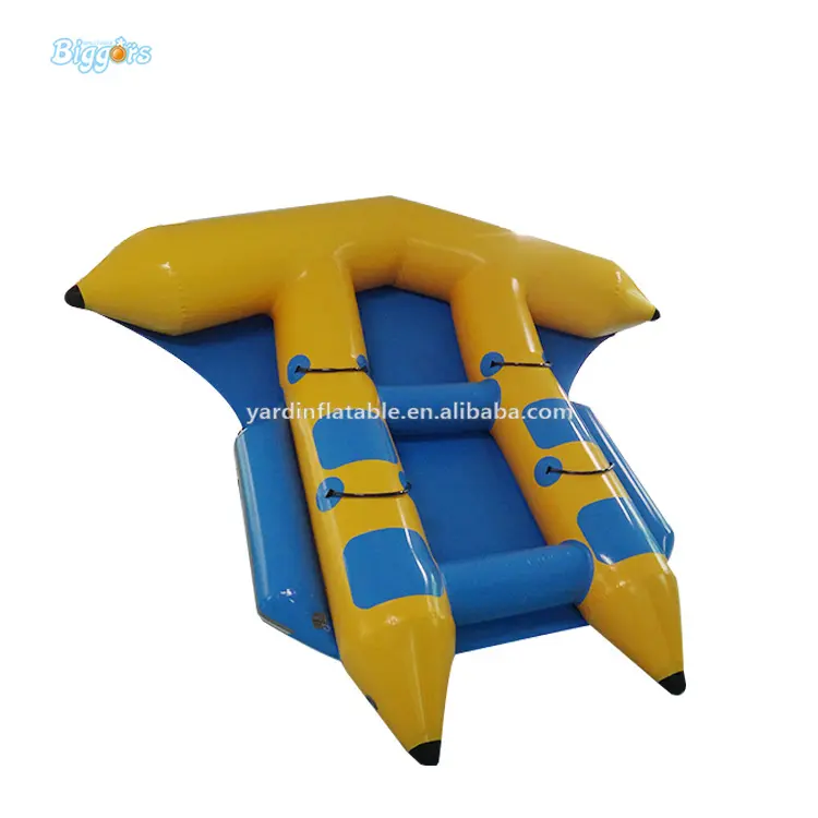 Equipo de juego de agua, inflable, playa, plátano, barco, tamaño 8,4x2,2 M