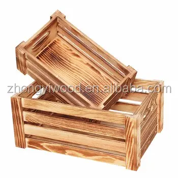 Cajas de madera rústica para frutas, caja de almacenamiento para verduras, el más barato, 2022