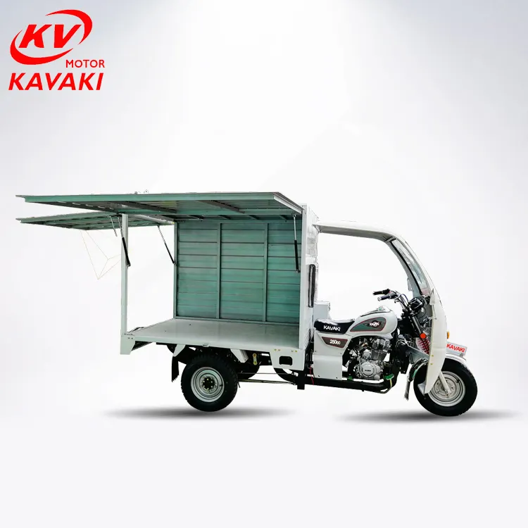 KAVAKI โรงงาน250cc ปิดห้องโดยสารรถสามล้อบรรทุกสินค้า/ปิดรถสามล้อ/รถจักรยานยนต์สามล้อ