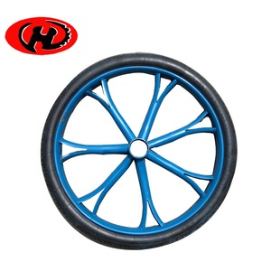 26&quot;<strong>x</strong> <strong>2</strong>.5&quot; Sulky Cart Horse Carriage Wheel Heavy Duty Flat Free Horse Cart <strong>Tire</strong> with Steel Rim