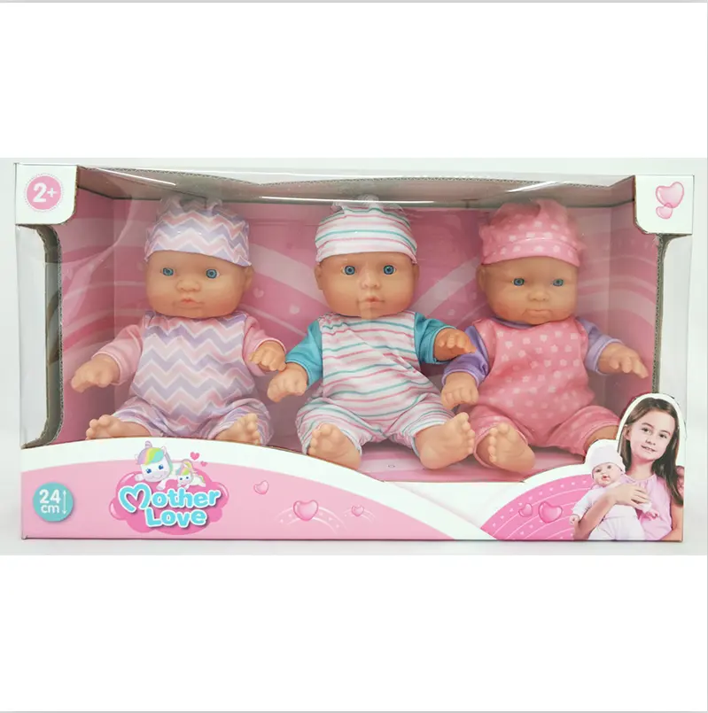 Carino Da Corsa 24 cm Mini Baby Doll In Dotazione dalla Cina Factory3 pcs