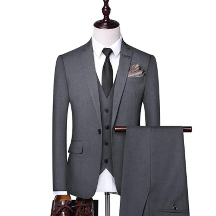 Traje de negocios informal para hombre joven, chaqueta pequeña, vestido de boda, traje profesional