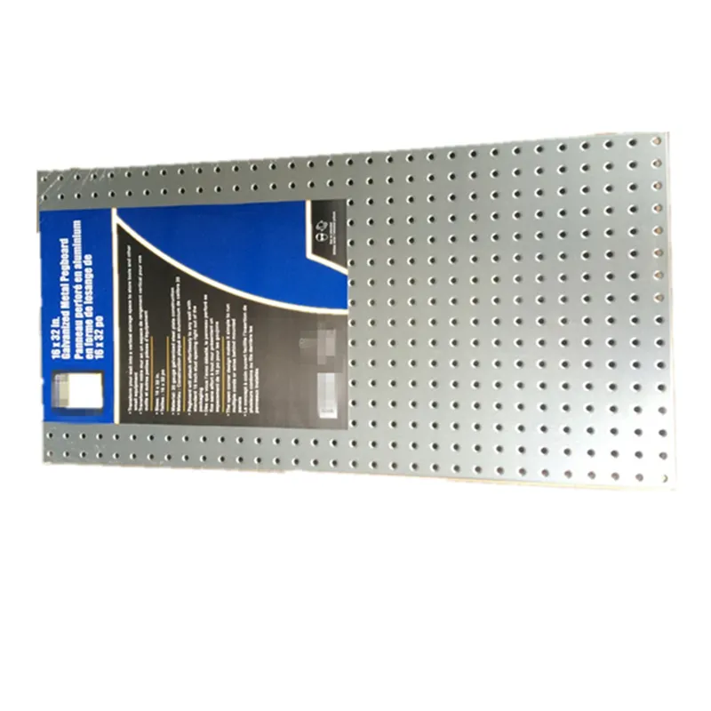 Ağır hizmet tipi Pegboard yuvarlak delik pegboard galvanizli çelik Metal delikli pano takım rafı