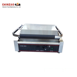 高效单头商用帕尼尼烤架热压三明治烤架电接触烤架 - Product Image 3