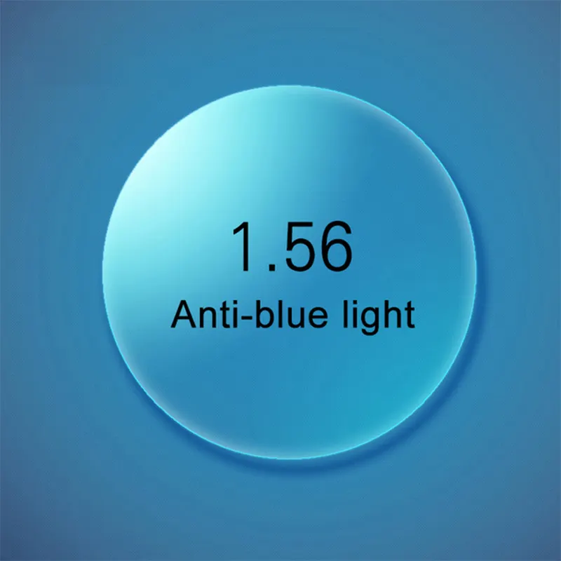 โรงงานขายส่ง1.56ป้องกันแสงสีฟ้าบล็อกเลนส์สีฟ้าเรย์ UV400สีฟ้าตัดเลนส์ของอัตราสูงของแสงสีฟ้าปิดกั้น