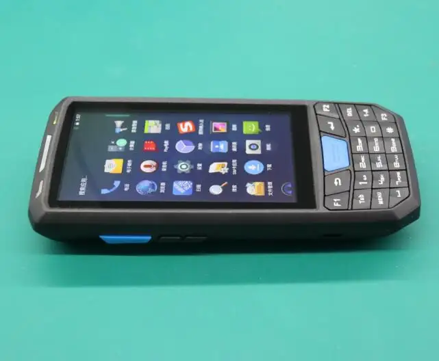 Draadloze Android Bluetooth Mobiele Handheld Barcode Scanner Met Printer Android Pda 2D Bars Code Reader Voor Koerier