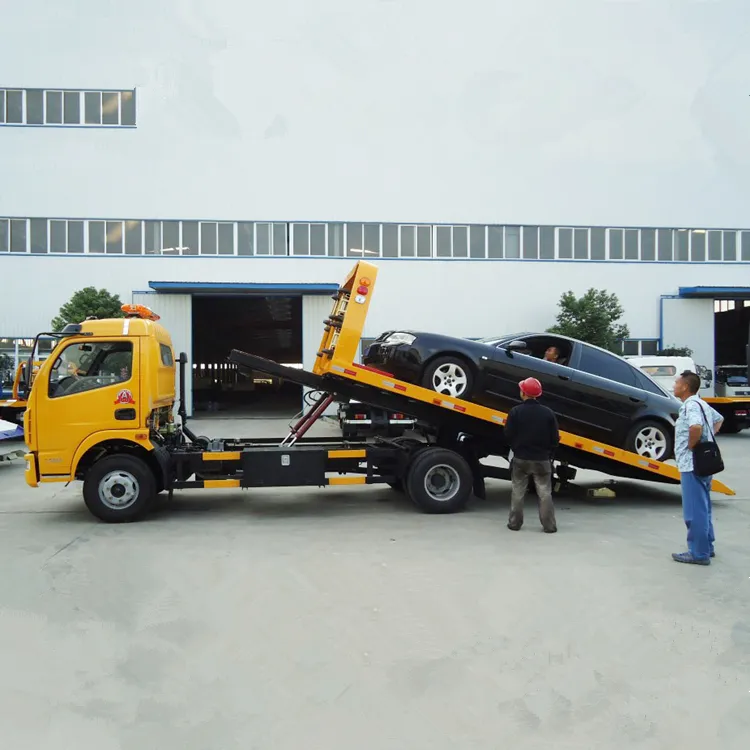 Wrecker leve duty, 3-5 ton dongfeng novo caminhão wrecker para venda