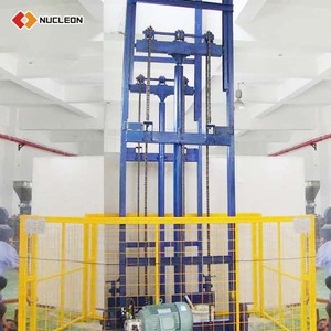 Vertikale hydraulische Führungs schiene Fracht aufzug Lager Fracht lift Scheren bühne Plattform 100kg 150kg 200kg 300kg