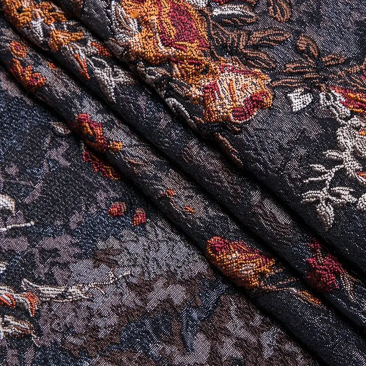 Jindain marca personalización elegante 100% poliéster tela textil hogar tela Jacquard marroquí sofá conjunto diseños sofá tela