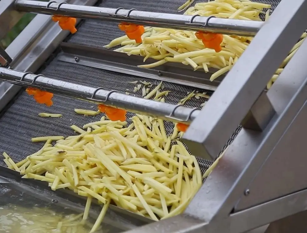 Linha de produção de batatas batatas fritas de boa qualidade, preço de fábrica, máquina automática de batatas fritas, linha de produção