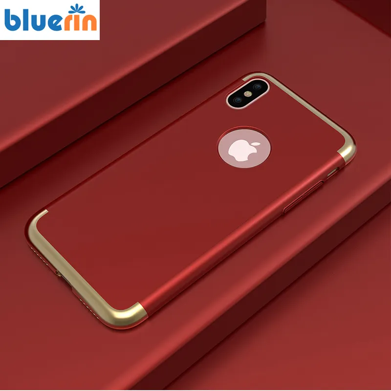 Di động Nhựa Điện Thoại Covers Shell Luxury Mạ Điện Thoại Di Động Trường Hợp Đối Với iPhone X