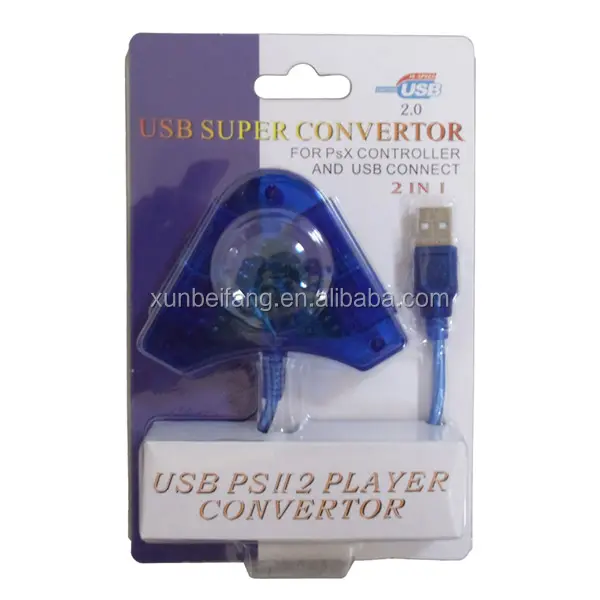 Ps2 Ganda Ke Pc Usb Controller Adapter Converter (Paket Warna)