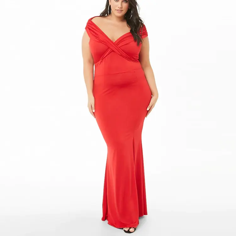 Vestido largo de noche de talla grande a la moda, xxxl, novedad de 2020