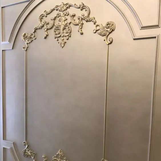 Cornisa de pared pequeña y fuerte de alta densidad, moldura de espuma para decoración del hogar de lujo