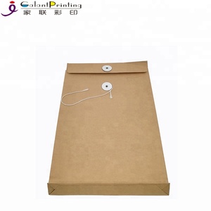Su misura A4 Riciclata Marrone Kraft Busta di Carta di File Sacchetto del Documento con il Tasto e la Stringa - Product Image 3