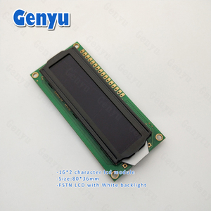Display LCD nero negativo FSTN 2x16 caratteri Display lcd 16 pin bianco retroilluminazione LED 1602 modulo schermo lcd - Product Image 2