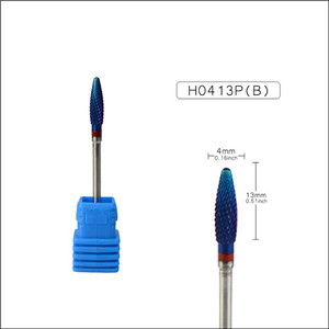 Tırnak freze kesicisi karbür matkap uçları mavi tungsten karbür matkap ucu elmas çapak yüksek kaliteli freze makinesi manikür - Product Image 3