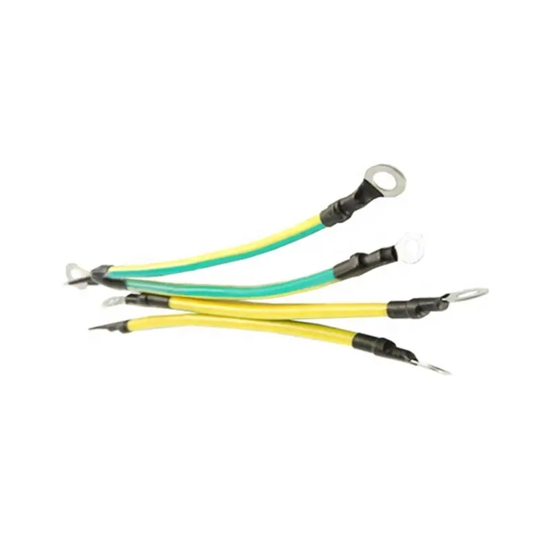 UL1005 12AWG Grounding Ring Terminal Wwire Harness Green Yellow Gground Wire with O Ring