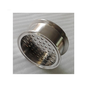 4 "x4" ステンレス鋼サニタリー6mm穴トライクランプフィルタープレート