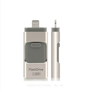 มัลติฟังก์ชั่3 In 1 Otg Usb แฟลชไดรฟ์สำหรับ iPhone IOS และ Android กับ CE Rohs FCC ได้รับการอนุมัติ - Product Image 1