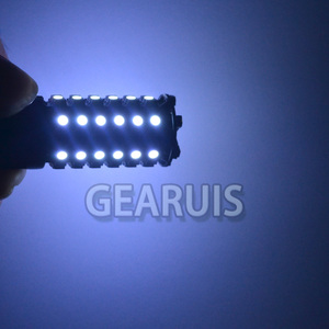 סופר בהיר T20 7443 W21/5W Switchback LED <span class=keywords><strong>120</strong></span> SMD 1210 3528 כפולה צבע לבן אמבר צהוב תור אות אורות DRL 12V