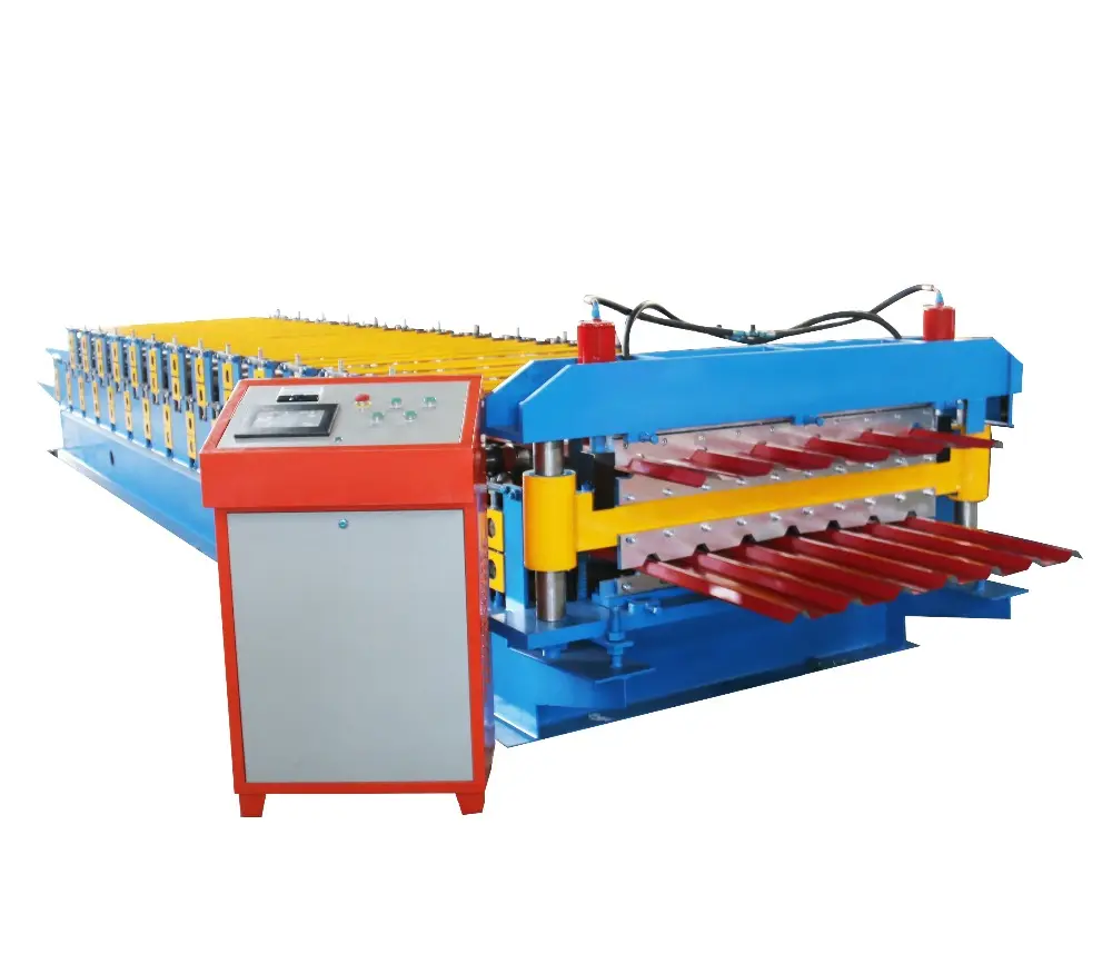 Steel cold forming equipments, double layer sheet roll former