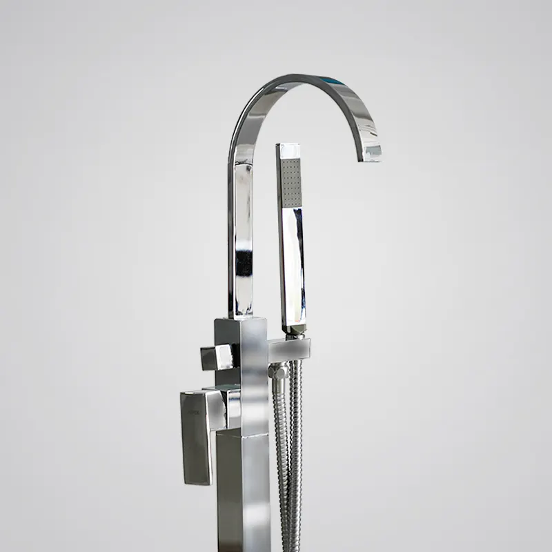 Bath shower Mixer Tap Floor Mounted Freestanding Tub Faucets