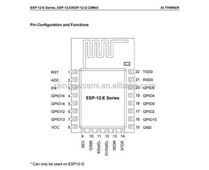 ESP8266 ESP-12E remote serielle Port WIFI Funkmodul esp8266 esp-12 esp12 esp8266 12e - Product Image 5