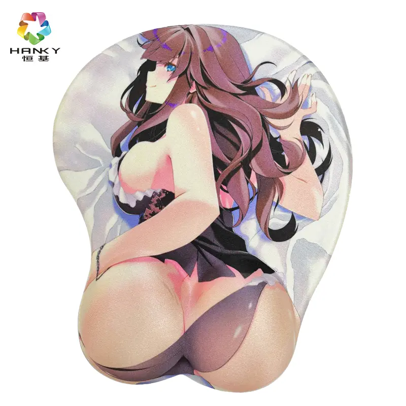 Reposamuñecas de Gel 3D para adultos y niñas, reposacabezas de muñeca, Oem, personalizado, gran imagen, Sexy, japonesa