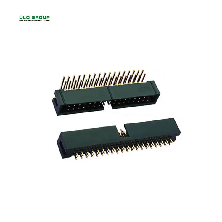 2.54mm 1.27mm pitch 20 pin right smt angle idc male connector box header