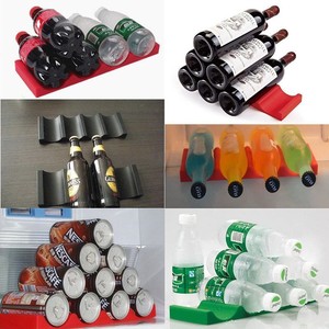 Stacking Mat Fridge Can Beer <strong>Wine</strong> <strong>Bottle</strong> Rack Storage <strong>Box</strong> Organizer Holder