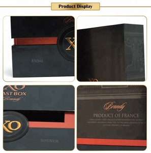 Eastbox China Rechteckiger kunden spezifischer Druck Wein Geschenk <span class=keywords><strong>box</strong></span> Wein boxen Klares Fenster Verpackungs boxen Karton Logo Gedruckt