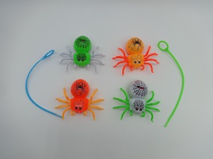 Tirez la ficelle Animal jouet en plastique araignée mobile jouet petite araignée en plastique - Product Image 2