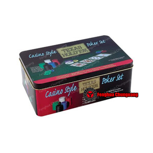 カジノスタイルテキサスホールデムポーカーチップセット200個とレイアウト - Product Image 1