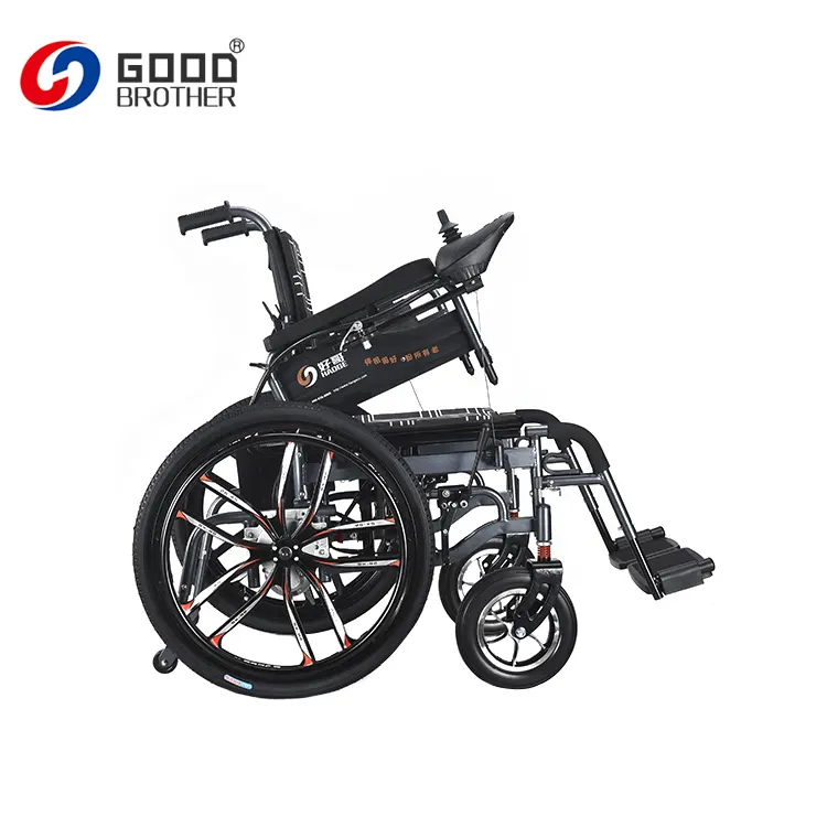 HG-W660B big rear wheel electronic magnetic brake folding manual electric power wheelchair