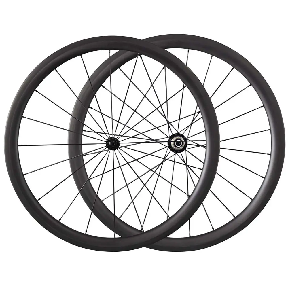 Ican Top Quality 40mm Tubolare Della Bicicletta del Carbonio Ruote Ciclocross Wheelset