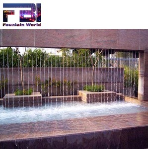 Outdoor 6m Long Straight Rain Curtain <strong>Fountain</strong> with Led Lights Swimming Pool Decorated Rain Curtain <strong>Fountains</strong> - Product Image 2