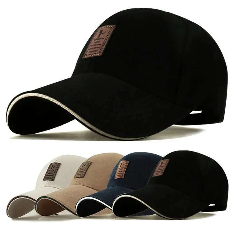 1Piece Baseball Cap Men's Adjustable Cap Casual leisure hats Solid Color Fashion Snapback Summer Fall hat