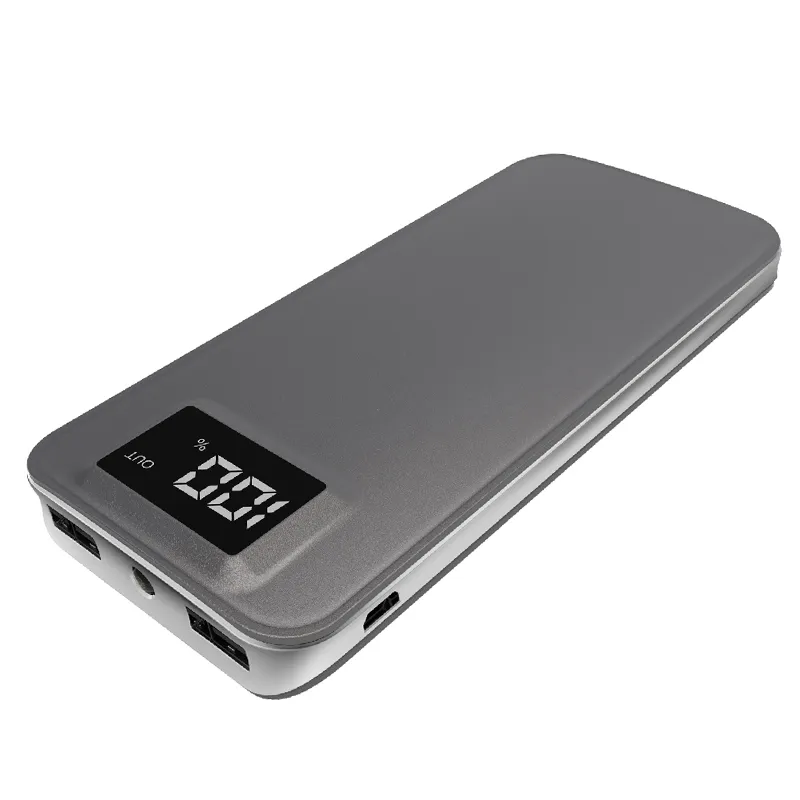 20000 mAh High Quality Lithium Battery dual port power Bank, With Power Display And LED Light Mobile Power