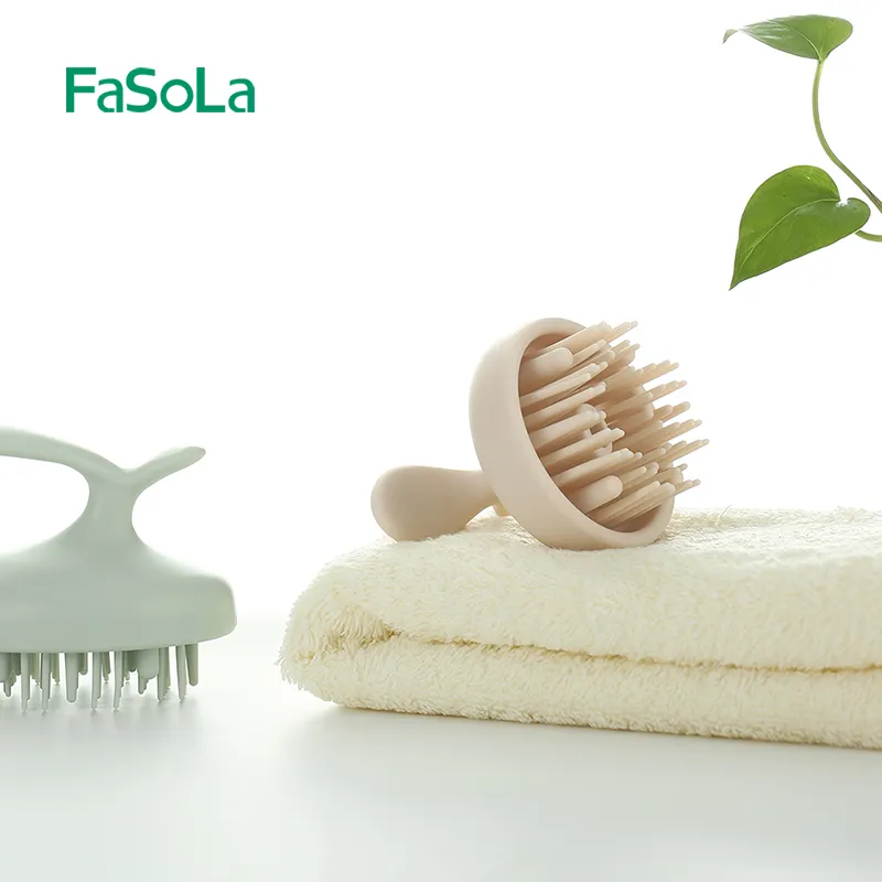 Vividfaola-brosse massante étanche, masseur, soins pour cuir chevelu, en Silicone, pour cheveux secs et humides