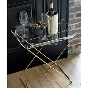 Acrylic furniture acrylic folding bảng butlers khay bàn cà phê - Product Image 2