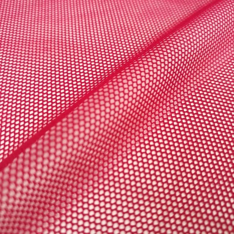 Vendita calda di Nylon Spandex stretch tulle tessuto di maglia per la biancheria intima