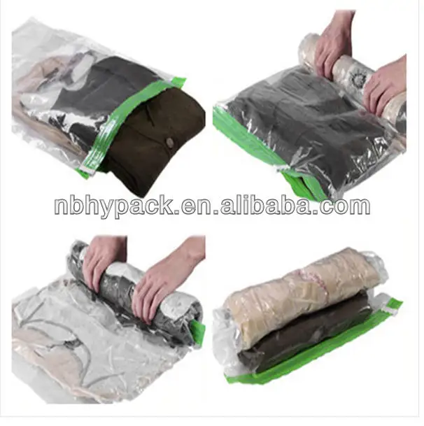 Travel Vacuum Storage Bag Roll-up compression bag