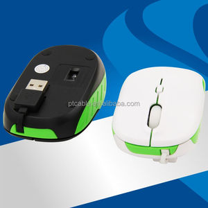 Mini Cabo USB Retrátil Scroll Wired Gaming Optical Mouse Mouse para Computador Portátil Gamer Área De Trabalho Home Office Use Acessórios de Computador