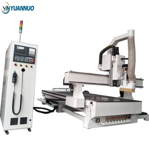 YN1325 YN1530 carpintería 4 ejes 5 ejes herramientas de cambio automático ATC Cnc grabado tallado enrutador máquina husillo giratorio con rotativo
