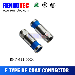 75 ohm F Tipi Dişi PCB Kablo RF Elektrik Koaksiyel Tüp F Konnektörleri Kıvrım - Product Image 6